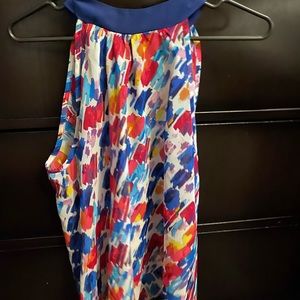 Status multi colored tank top size M